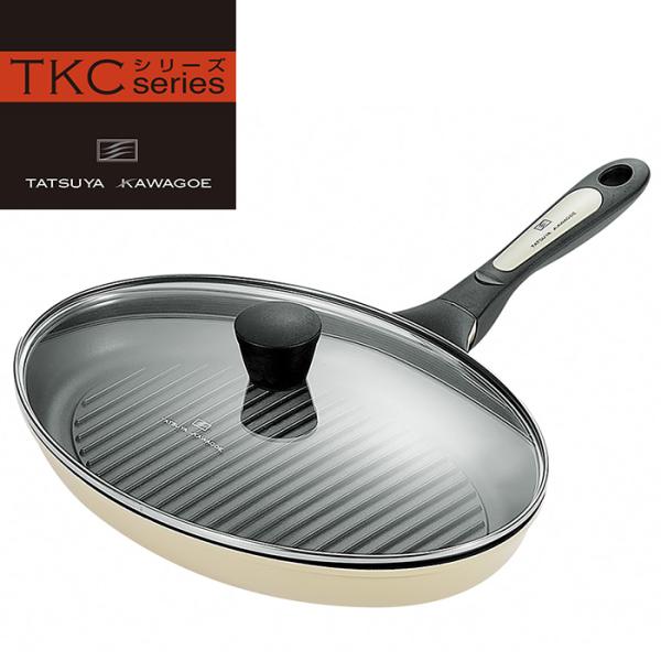 オーバルパンガラス蓋付 調理器具 フライパン ガラス蓋付き 料理 タツヤ・カワゴエ ”料理界の貴公子...
