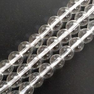 水晶 クリスタル ラウンド 8mm 1連 約38cm 47玉 連売り クォーツ 透明 アクセサリー パーツ ビーズ ハンドメイド 浄化 魔除け ビーズクラブ｜ビーズクラブ