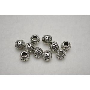 ロンデル オメガ透かし 小 大穴 シルバー 8mm 15個 ...