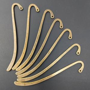 アクセサリーパーツ しおりパーツ 7本 金古美 87mm 7...