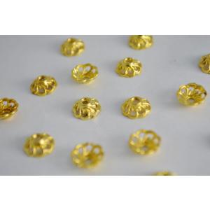 ビーズクラブ 座金 ビーズキャップ ななめ花びら ゴールド 9mm 40個 金 天然石 パーツ ピアス ネックレス ブレスレット ハンドメイドパーツ