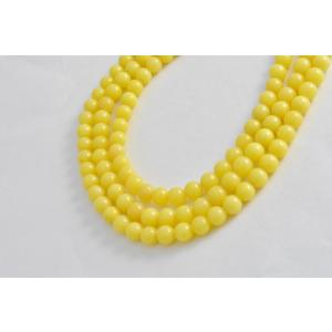 ジェイド ライトイエロー ラウンド 6 mm ブレスレット ビーズクラブ