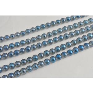 天然石 1連 アクアオーラ ブルー ラウンド 10 mm ブレスレット パワーストーン ビーズクラブ
