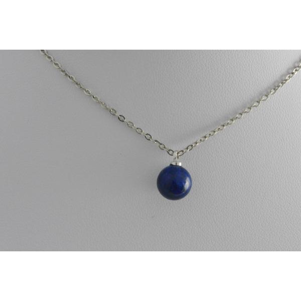 天然石 ペンダントトップ 1個 ラピスラズリ ラウンド 銀 8mm  パワーストーン ピアス イヤリ...