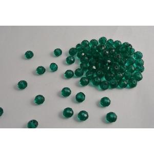 ビーズクラブ ガラスビーズ ボタンカット No.31 8mm クリアグリーン 連売り ビーズパーツ ...