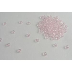 ビーズクラブ ガラスビーズ ボタンカット No.20 6mm 薄ピンク 連売り ビーズパーツ ネック...