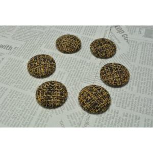 ツイード カボション ボタン カフェオレ 23...の詳細画像1