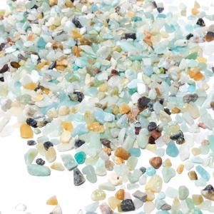 ビーズクラブ 天然石 アマゾナイト さざれ石 No.07 10g パワーストーン レジン デコ サザレ 浄化 穴なし
