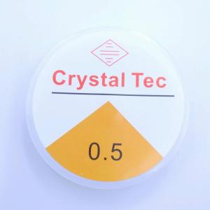 Crystal Tec シリコンゴム 0.5mm 12m巻 1本 ブレスレット用 透明 伸縮糸 ポリウレタンゴム ビーズ 天然石 ブレスレット オペロンゴム｜ビーズクラブ