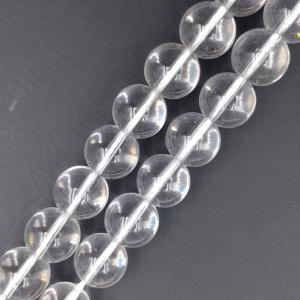 水晶 クリスタル ラウンド 約14mm 1連 約38cm 28玉 連売り クォーツ 透明 アクセサリー ハンドメイド 浄化 魔除け ビーズクラブ｜ビーズクラブ