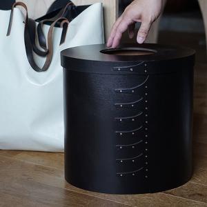 ゴミ箱 ごみ箱 蓋つき 木製 アイアン ヴィンテージ ダストボックス L