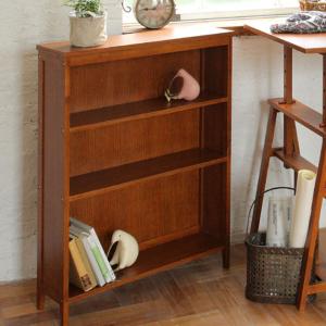 シェルフ ブックシェルフ HMR-2664BR 幅70cm 市場 hommage book shelf