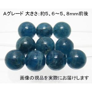 (値下げ価格)NO.19 アパタイトＡ 6mm(10粒入り)＜愛の導き＞お手頃タイプ 天然石現品｜beadsner