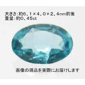 (値下げ価格)NO.10 アパタイト(宝石名アパタイト)オーバルルース(ブラジル産) (6×4ｍｍ)＜愛の導き＞天然石現品｜beadsner