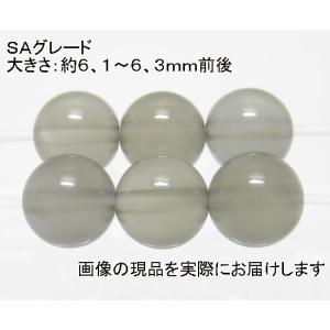 (値下げ価格)NO.9 ブラックムーンストーンＳＡ(6mm)(6粒入り)＜魔除け・富貴＞シラーもキレイ 仕分け済み現品｜beadsner