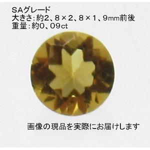 (値下げ価格)NO.1 シトリンSA ラウンドルース(3mm) ブラジル産＜幸運・リラックス＞ 美しい 天然石現品｜beadsner