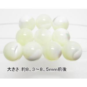 NO.5 マザーオブパール 8,5mm(10粒入り)＜癒し・家庭円満＞安定感も高い 天然石現品｜beadsner