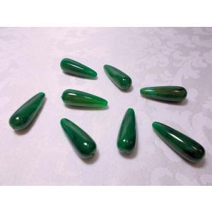 アンバーカラービーズ　ツユ９Ｘ２６ＭＭ（８ヶ）￥２００（税抜）｜beadsshopj4