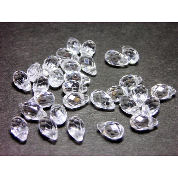 アクリルクリスタルパーツ１  　8×5mm　30ヶ