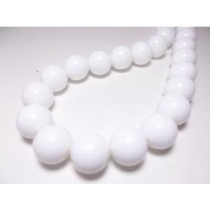 アクリル 白 丸 玉 １２ｍｍ （１５インチ　約３２ケ通し）