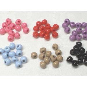 ４ＭＭ カラー 塗装 スズ マル ３８ヶ ビーズ アンド パーツ 鈴 丸 ハンドメイド アクリル ドロップ プラ｜beadsshopj4