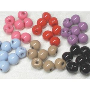 ６ＭＭ カラー 塗装 スズ マル ２６ヶ ビーズ アンド パーツ 鈴 丸 ハンドメイド アクリル ドロップ プラ｜beadsshopj4