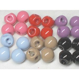 １０ＭＭ カラー 塗装 スズ マル １６ヶ ビーズ アンド パーツ 鈴 丸 ハンドメイド アクリル ...