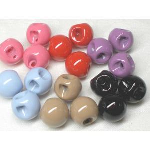 １２ＭＭ カラー 塗装 スズ マル １０ヶ ビーズ アンド パーツ 鈴 丸 ハンドメイド アクリル ドロップ プラ｜beadsshopj4
