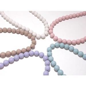 アクリルマカロンカラー6ｍｍ（２０ｃｍ）約33ケ｜beadsshopj4