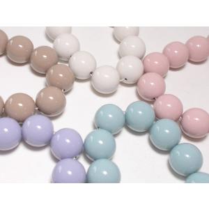 アクリルマカロンカラー12mｍ丸（２０ｃｍ）約16ケ｜beadsshopj4
