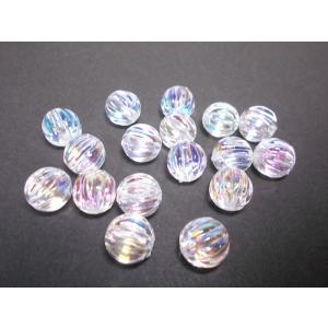 クリスタルオーロラ　１２ＭＭメロン玉（Ｓ）１７ケ｜beadsshopj4