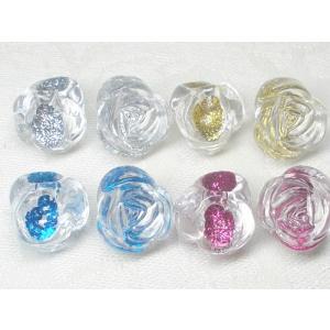 アクリル 薔薇 スズマル ラメライン 太穴 １２ｍｍ (４ケ) 鈴丸 ビーズ ビーズアンドパーツ 鈴丸ビーズ 鈴 アクリルビーズ ビーズパーツ｜beadsshopj4