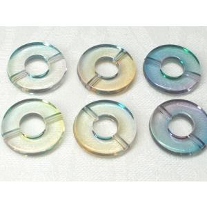 １５ＭＭ 丸リング 通し穴 ４ヶ アンジュール カラー ビーズ アンド パーツ アクリル アクセサリー ハンドメイド｜beadsshopj4