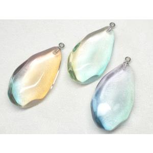 １７Ｘ３３ＭＭ ツユ ヒートン 付 １ヶ アンジュール カラー ビーズ アンド パーツ アクリル ア...