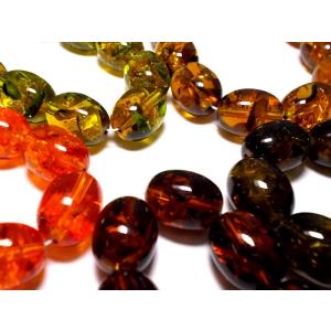 ワレコハクビーズ　ナツメ14×18mm｜beadsshopj4