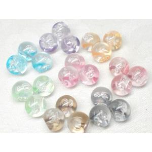 ８ＭＭ ブリスカラー バブル スズ マル １２ヶ ビーズ アンド パーツ 鈴 丸 アクリル  ハンドメイド アクセサリー｜beadsshopj4