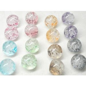 １２ＭＭ ブリスカラー バブル スズ マル ８ヶ ビーズ アンド パーツ 鈴 丸 アクリル  ハンドメイド アクセサリー｜beadsshopj4