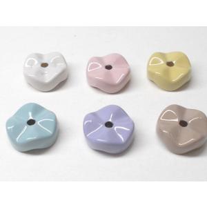バンズビーズ フラットウェーブ マカロンカラー １２ＭＭ (１４ヶ)｜beadsshopj4