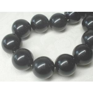 アクリル 黒 18mm １０ヶ 丸玉 通し穴 ビーズ アンド パーツ プラ ラウンド アクセサリー ハンドメード ブラック｜beadsshopj4