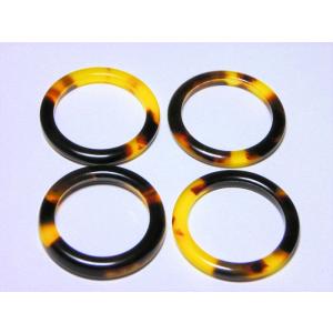 シートパーツ　ベッコウ14　リング21mm(4ヶ)｜beadsshopj4