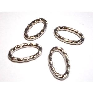 CCBパーツ55 16×27mm　楕円リング　4ヶ｜beadsshopj4