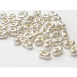 チェコ ファルファーレ 3.2×6.5mm パラジウム 10g ビーズ ビーズアンドパーツ チェコビ...