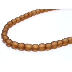 チェコファイアーポリッシュ　スモークトパーズ消し　３ｍｍ(50ヶ)｜beadsshopj4