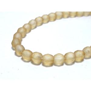 チェコファイアーポリッシュ　4mm　LTCOトパーズ消し　(40ヶ)｜beadsshopj4