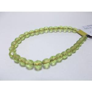 チェコFP　ペリドットゴールドライン　５ｍｍ　（30ヶ）｜beadsshopj4