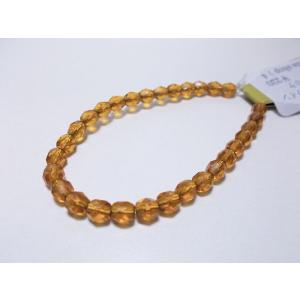 チェコFP　トパーズゴールドライン　５ｍｍ　（30ヶ）｜beadsshopj4