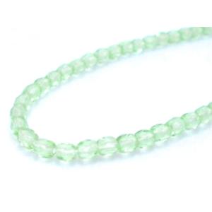 チェコファイアーポリッシュ　ペリドット生地3ｍｍ(50ヶ)｜beadsshopj4