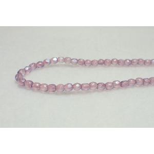 チェコファイアーポリッシュ　LT.アメジスト消し乳白　３ｍｍ(50ヶ)｜beadsshopj4