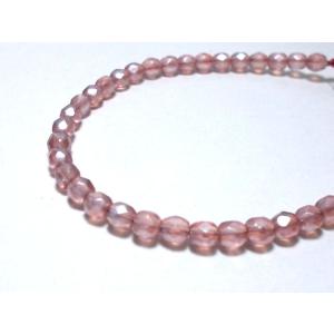 チェコファイアーポリッシュ　4mm　チェリー消し乳白　(40ヶ)｜beadsshopj4