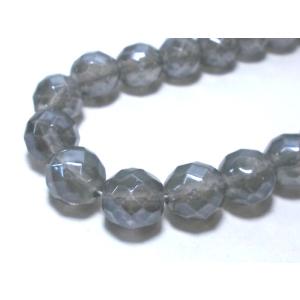 チェコFP　BKダイヤ　乳白ラスター　10mm　(20ヶ)